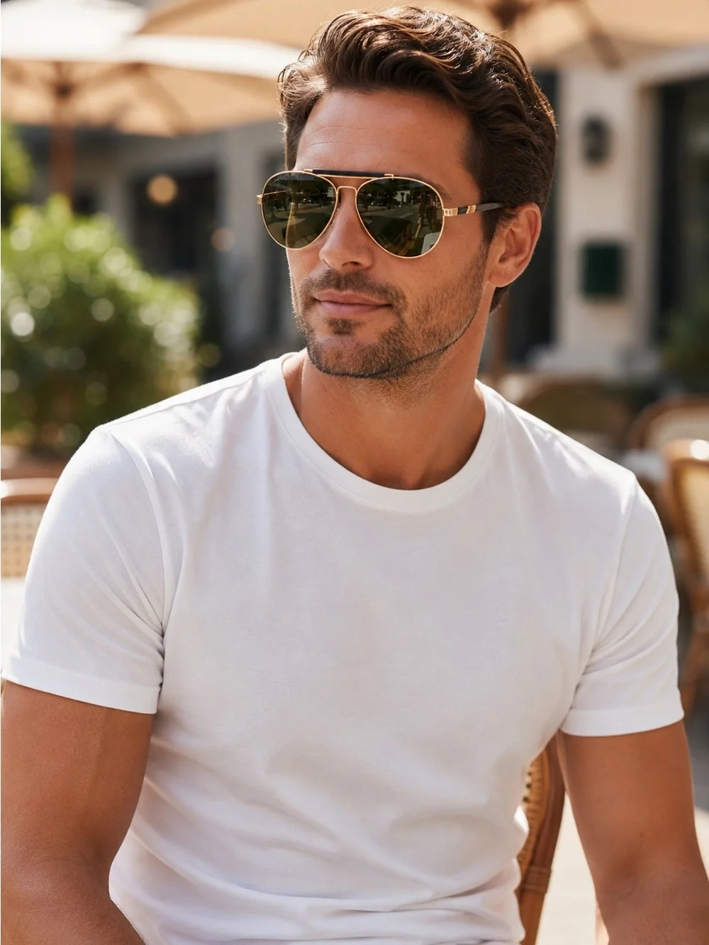 NWT Gucci GG1287S Gold Aviator Sunglasses 57□16-150 MSRP $505 Complete Set